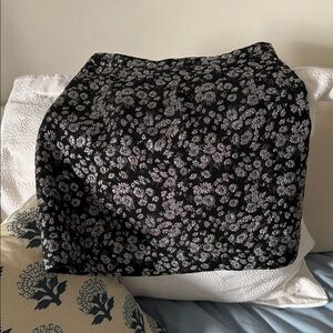 Michael Kors Collection Floral Black and White Women's Skirt US 6 Made in Italy
